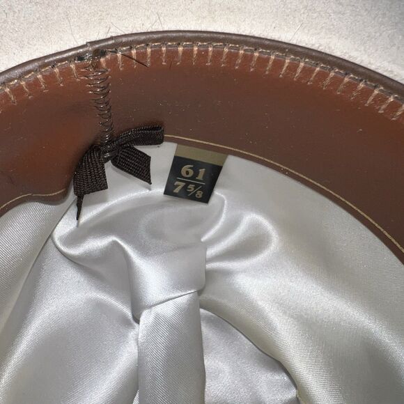 Cream Cowboy Hat with Beaded Band - Picture 8 of 9